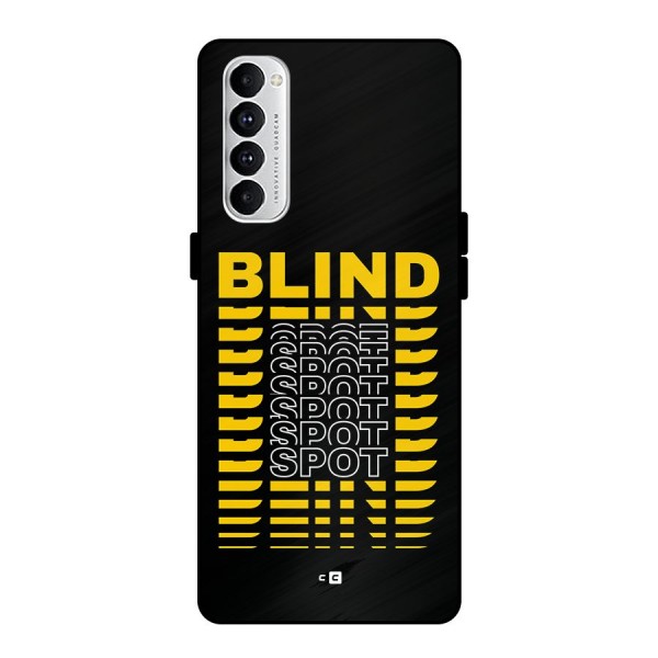 Blind Spot Metal Back Case for Oppo Reno4 Pro