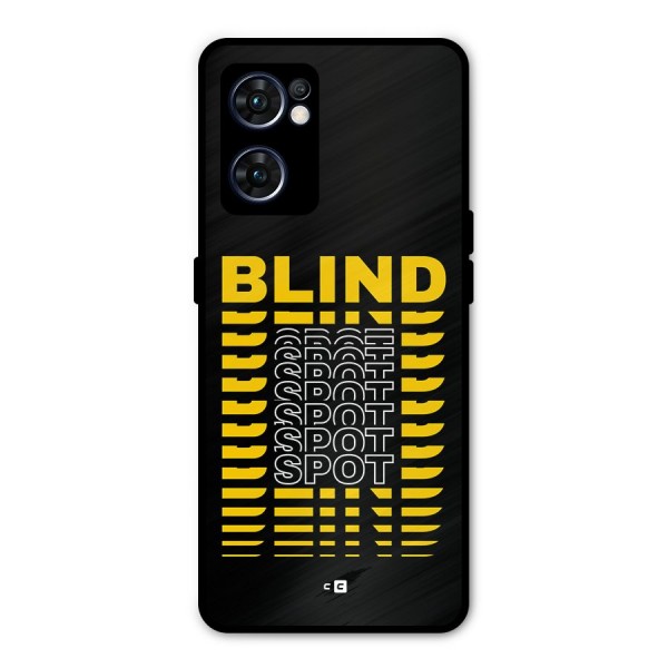 Blind Spot Metal Back Case for Oppo Reno7 5G