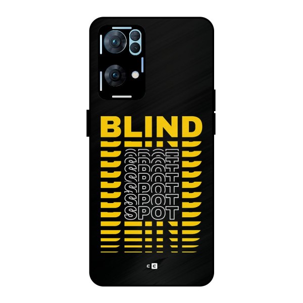 Blind Spot Metal Back Case for Oppo Reno7 Pro 5G