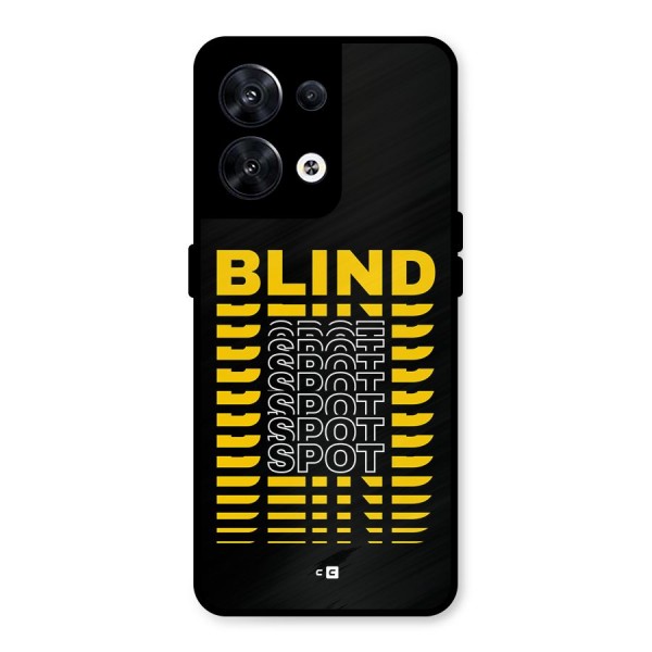 Blind Spot Metal Back Case for Oppo Reno8 5G