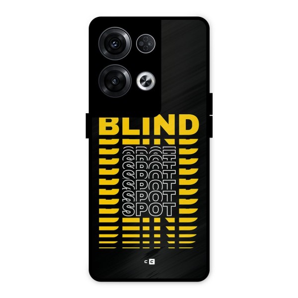 Blind Spot Metal Back Case for Oppo Reno8 Pro 5G