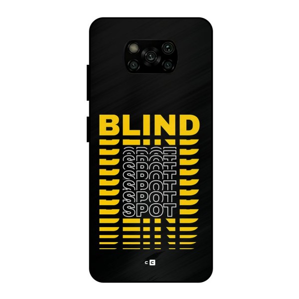 Blind Spot Metal Back Case for Poco X3