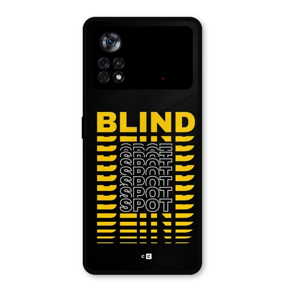 Blind Spot Metal Back Case for Poco X4 Pro 5G