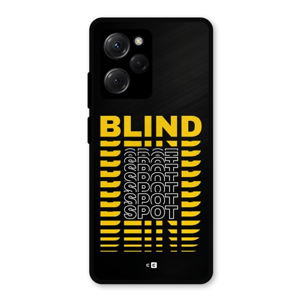 Blind Spot Metal Back Case for Poco X5 Pro