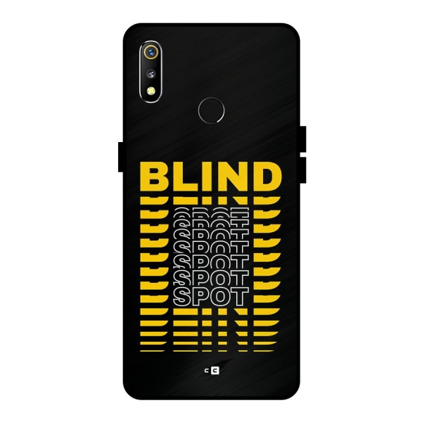 Blind Spot Metal Back Case for Realme 3