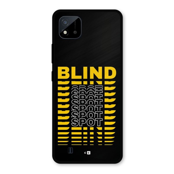 Blind Spot Metal Back Case for Realme C11 2021