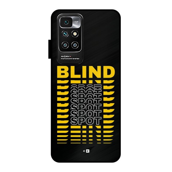 Blind Spot Metal Back Case for Redmi 10 Prime