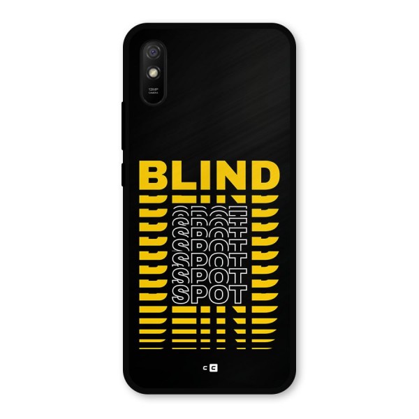 Blind Spot Metal Back Case for Redmi 9a