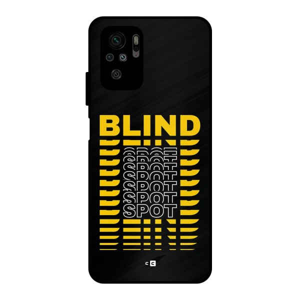 Blind Spot Metal Back Case for Redmi Note 10