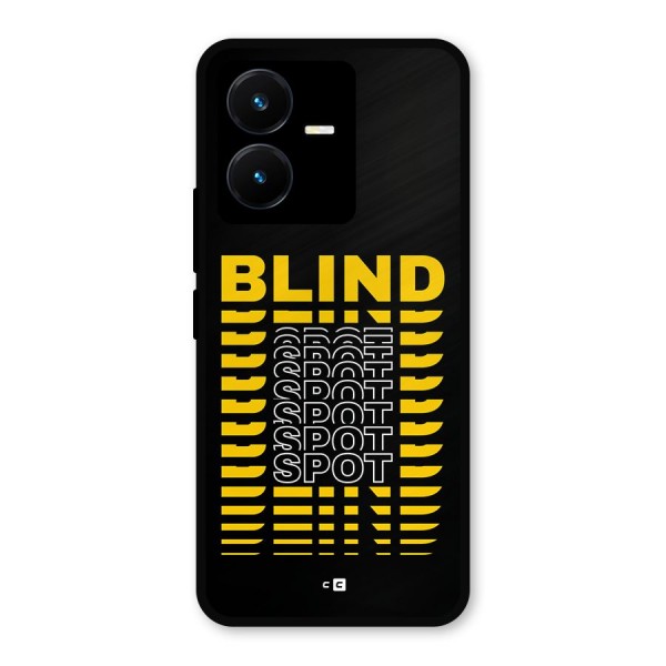 Blind Spot Metal Back Case for Vivo Y22s