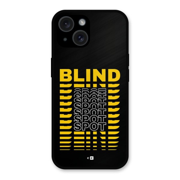 Blind Spot Metal Back Case for iPhone 15