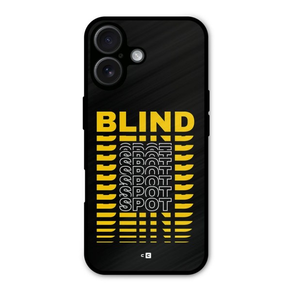 Blind Spot Metal Back Case for iPhone 16