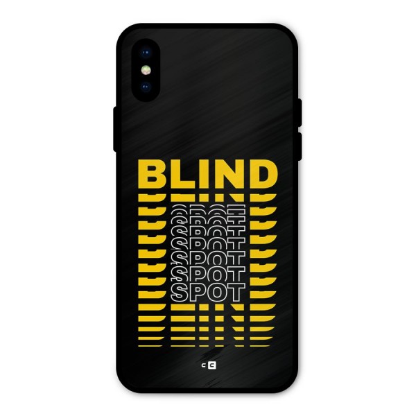 Blind Spot Metal Back Case for iPhone XS