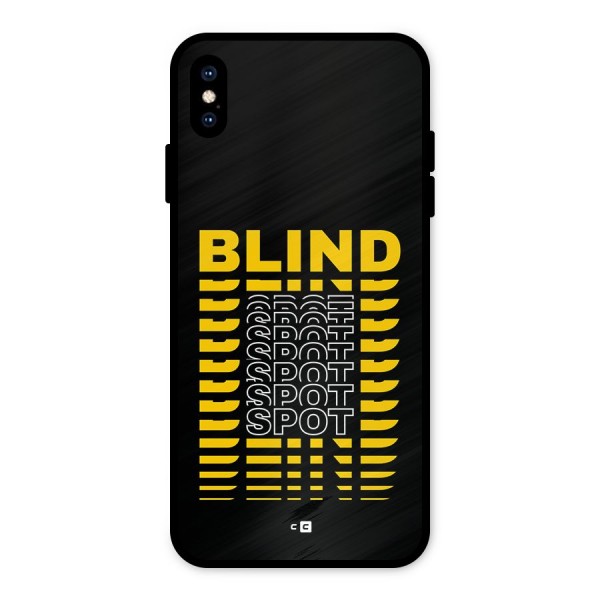 Blind Spot Metal Back Case for iPhone XS Max