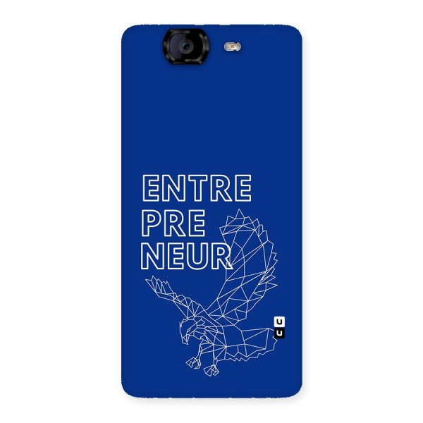 Blue Entrepreneur Back Case for Canvas Knight A350