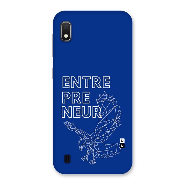 Blue Entrepreneur Back Case for Galaxy A10