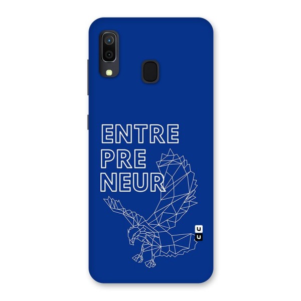 Blue Entrepreneur Back Case for Galaxy A30