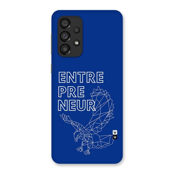 Blue Entrepreneur Back Case for Galaxy A33 5G