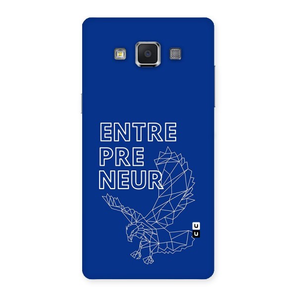 Blue Entrepreneur Back Case for Galaxy A5