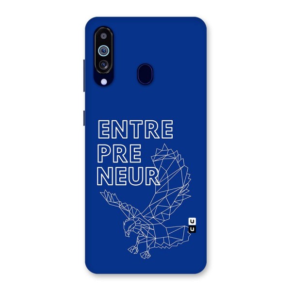 Blue Entrepreneur Back Case for Galaxy A60