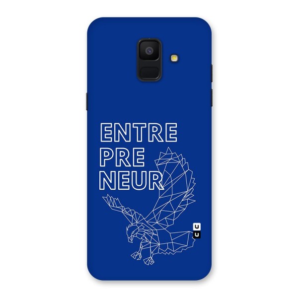 Blue Entrepreneur Back Case for Galaxy A6 (2018)