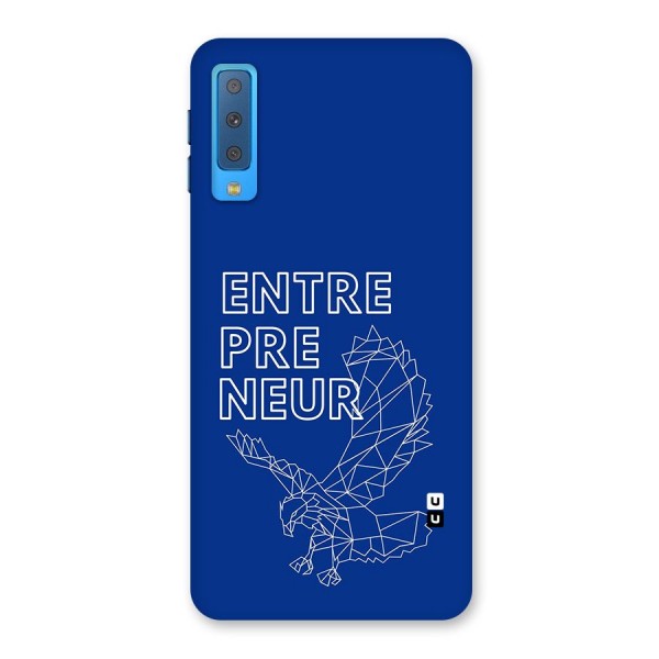 Blue Entrepreneur Back Case for Galaxy A7 (2018)