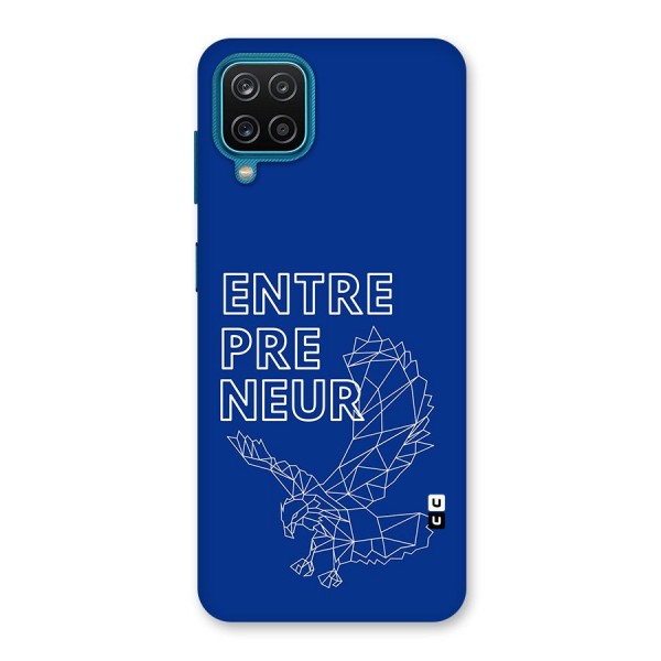 Blue Entrepreneur Back Case for Galaxy F12