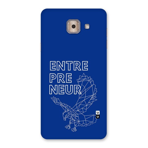 Blue Entrepreneur Back Case for Galaxy J7 Max