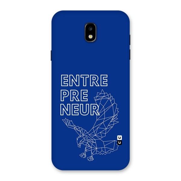 Blue Entrepreneur Back Case for Galaxy J7 Pro