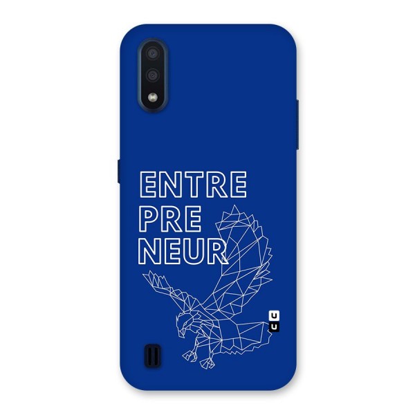 Blue Entrepreneur Back Case for Galaxy M01