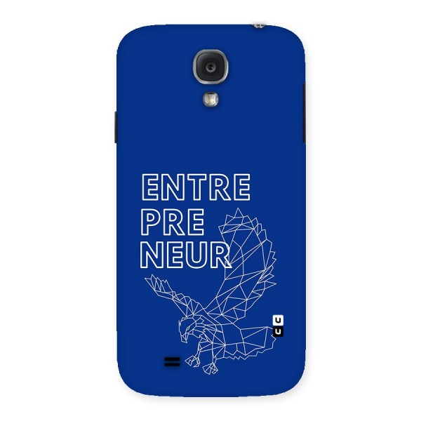 Blue Entrepreneur Back Case for Galaxy S4