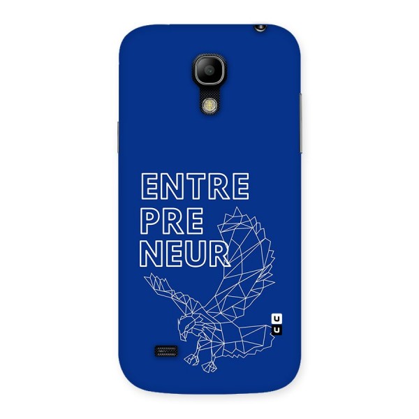 Blue Entrepreneur Back Case for Galaxy S4 Mini