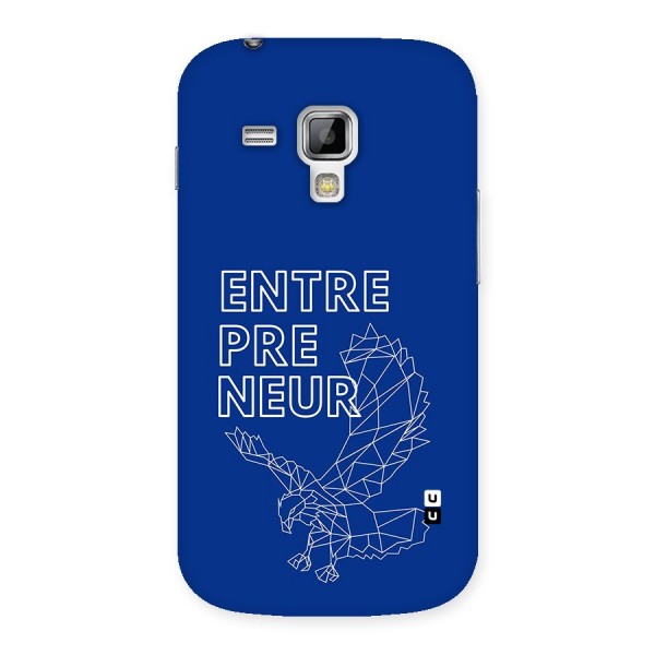 Blue Entrepreneur Back Case for Galaxy S Duos