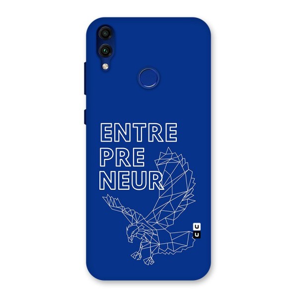 Blue Entrepreneur Back Case for Honor 8C