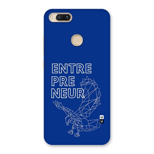 Blue Entrepreneur Back Case for Mi A1