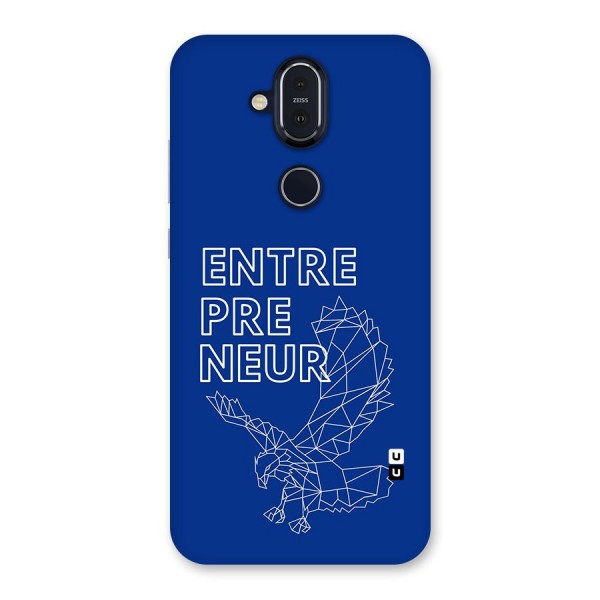 Blue Entrepreneur Back Case for Nokia 8.1