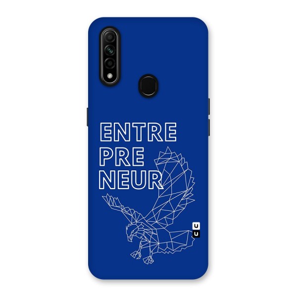 Blue Entrepreneur Back Case for Oppo A31