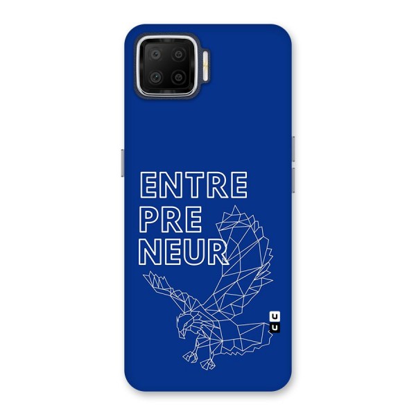 Blue Entrepreneur Back Case for Oppo F17