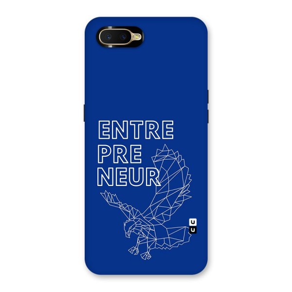 Blue Entrepreneur Back Case for Oppo K1