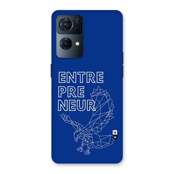 Blue Entrepreneur Back Case for Oppo Reno7 Pro 5G