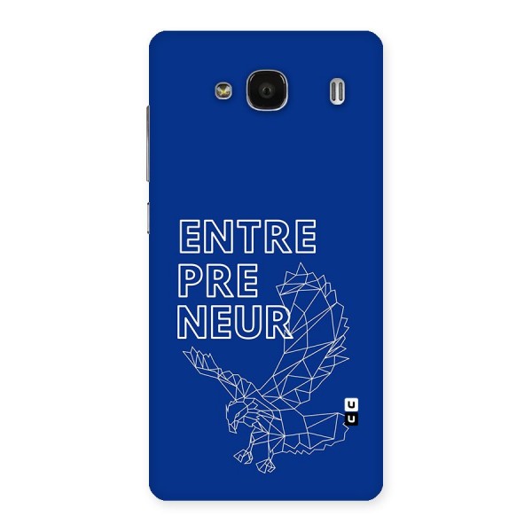 Blue Entrepreneur Back Case for Redmi 2s