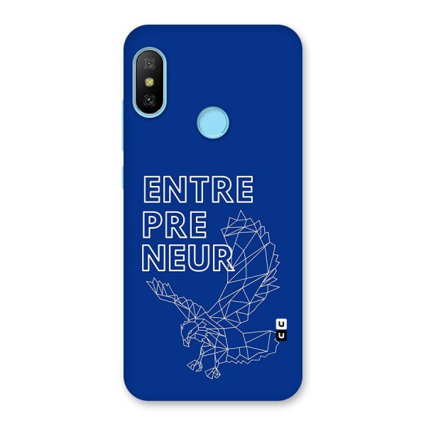 Blue Entrepreneur Back Case for Redmi 6 Pro