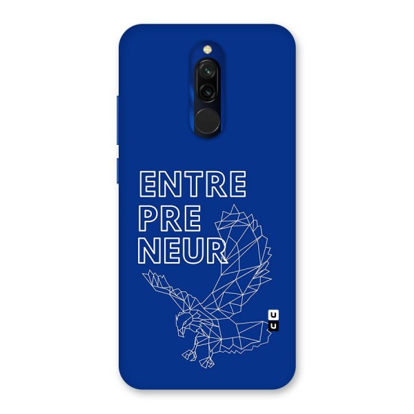 Blue Entrepreneur Back Case for Redmi 8