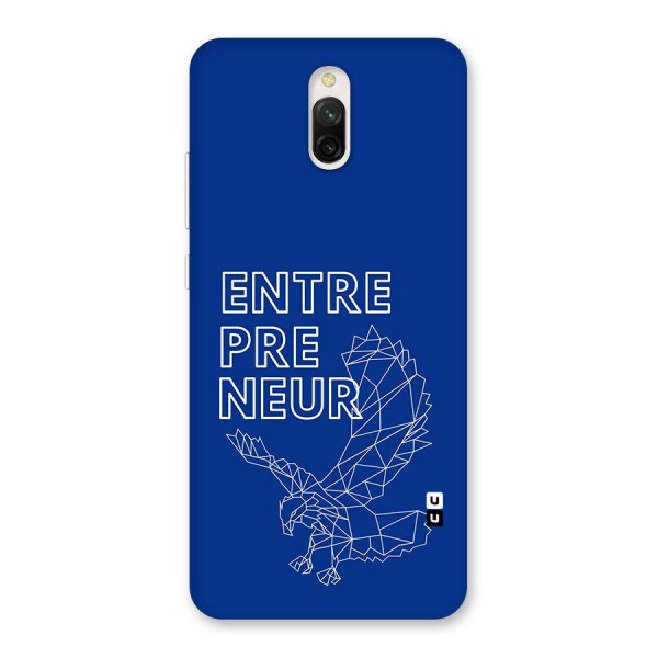 Blue Entrepreneur Back Case for Redmi 8A Dual