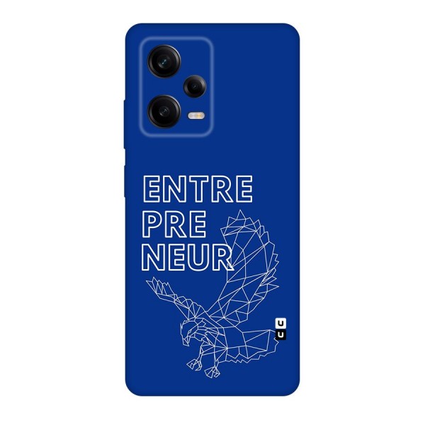 Blue Entrepreneur Back Case for Redmi Note 12 Pro