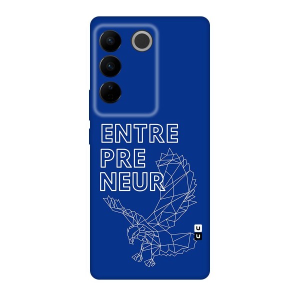 Blue Entrepreneur Back Case for Vivo V27