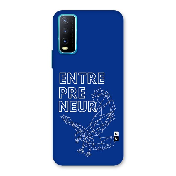 Blue Entrepreneur Back Case for Vivo Y12s