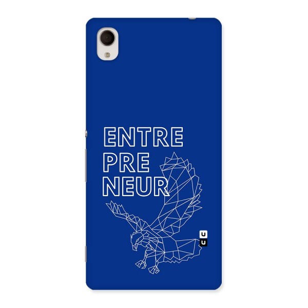 Blue Entrepreneur Back Case for Xperia M4 Aqua