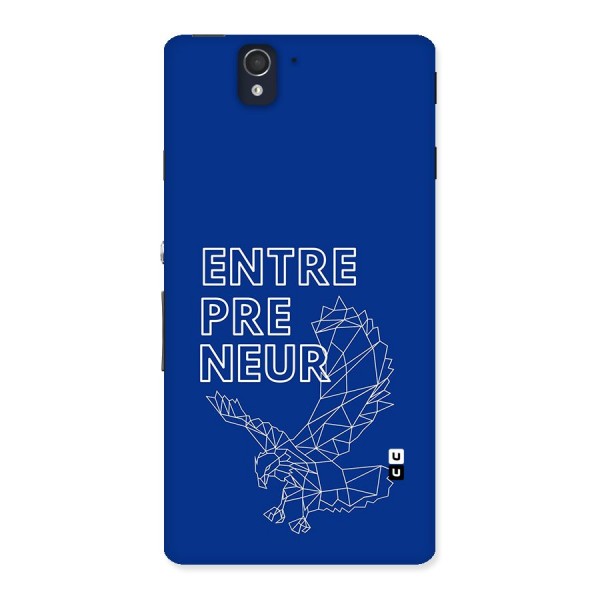 Blue Entrepreneur Back Case for Xperia Z