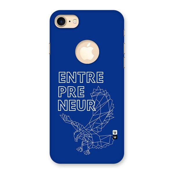 Blue Entrepreneur Back Case for iPhone 8 Logo Cut